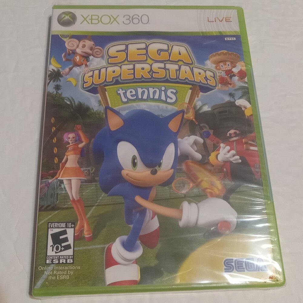 XBOX 360 Sega Superstars Tennis Game SEALED New in Plastic NTSC